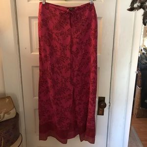 Vintage silk maxi skirt